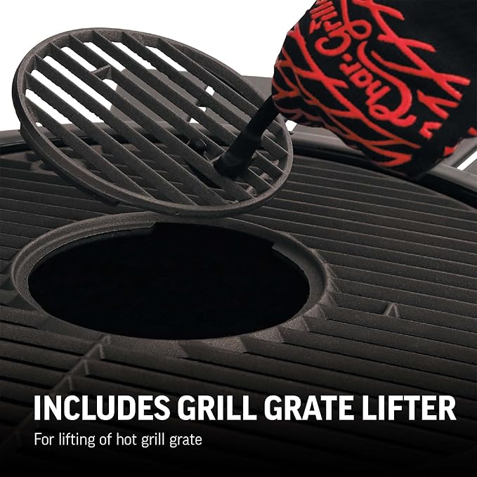E86714 AKORN Jr. Kamado, Ash Portable Charcoal Grill